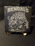 Cincinnati Bengals Custom Engraved Slate Coaster